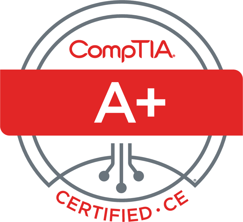 CompTIA A+ Certificate Badge