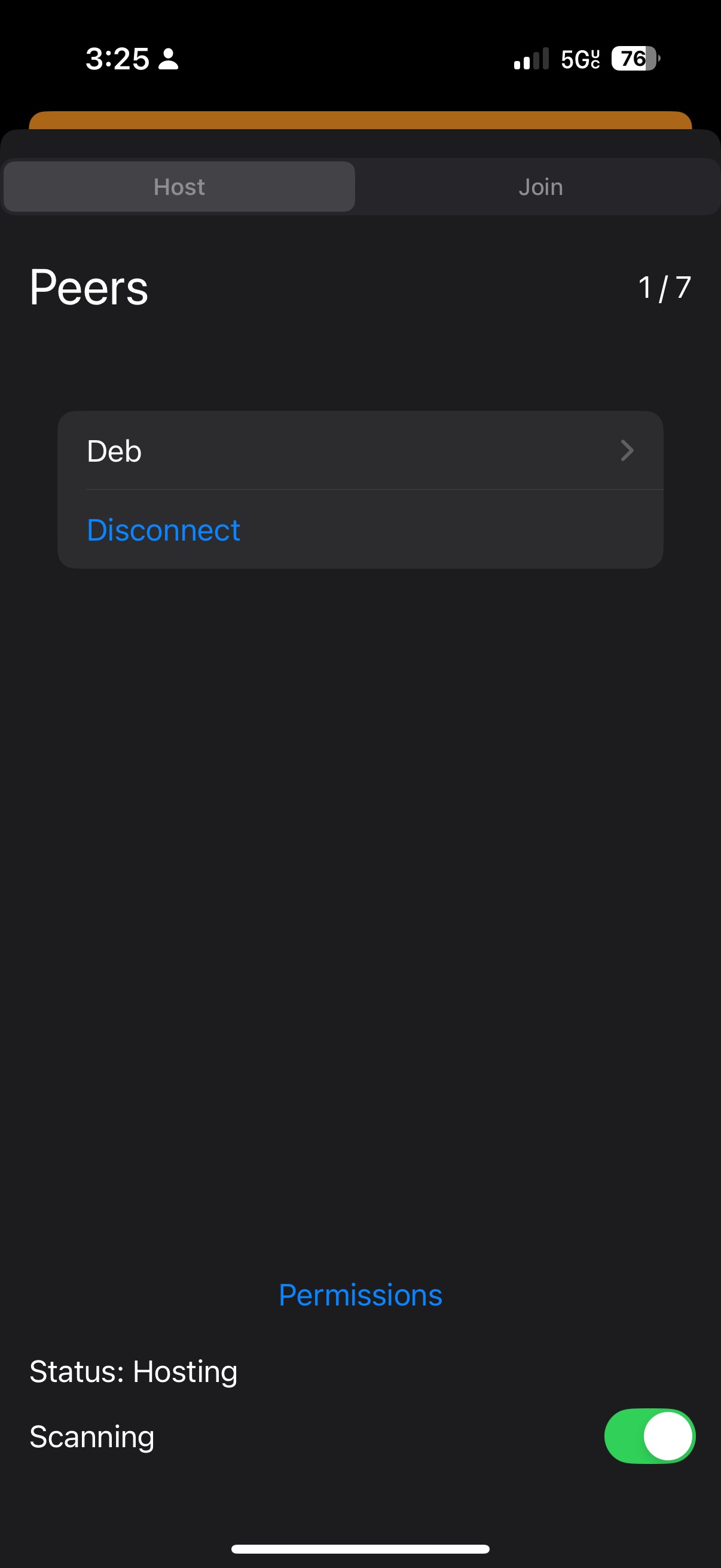 Host view